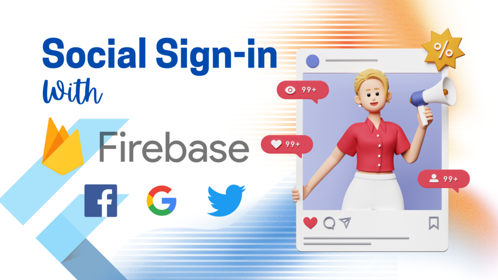 Social media sign-in with firebase in flutter app